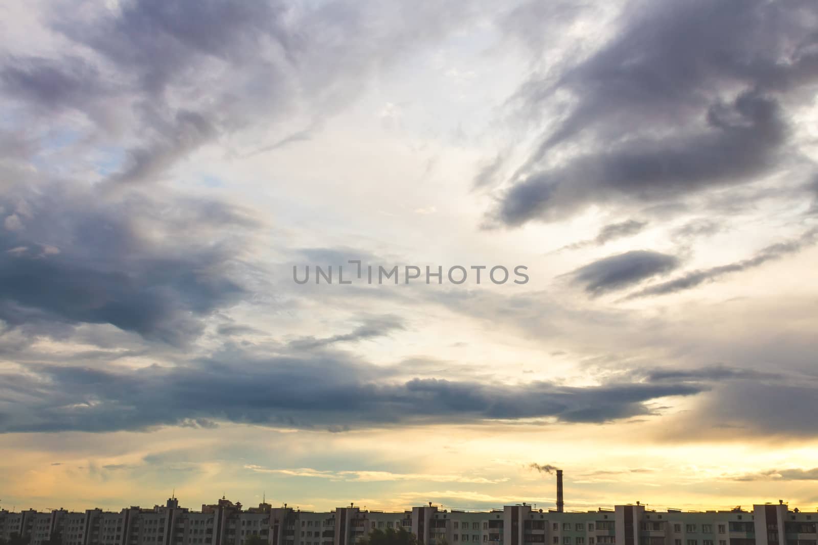 Clouds on sky background