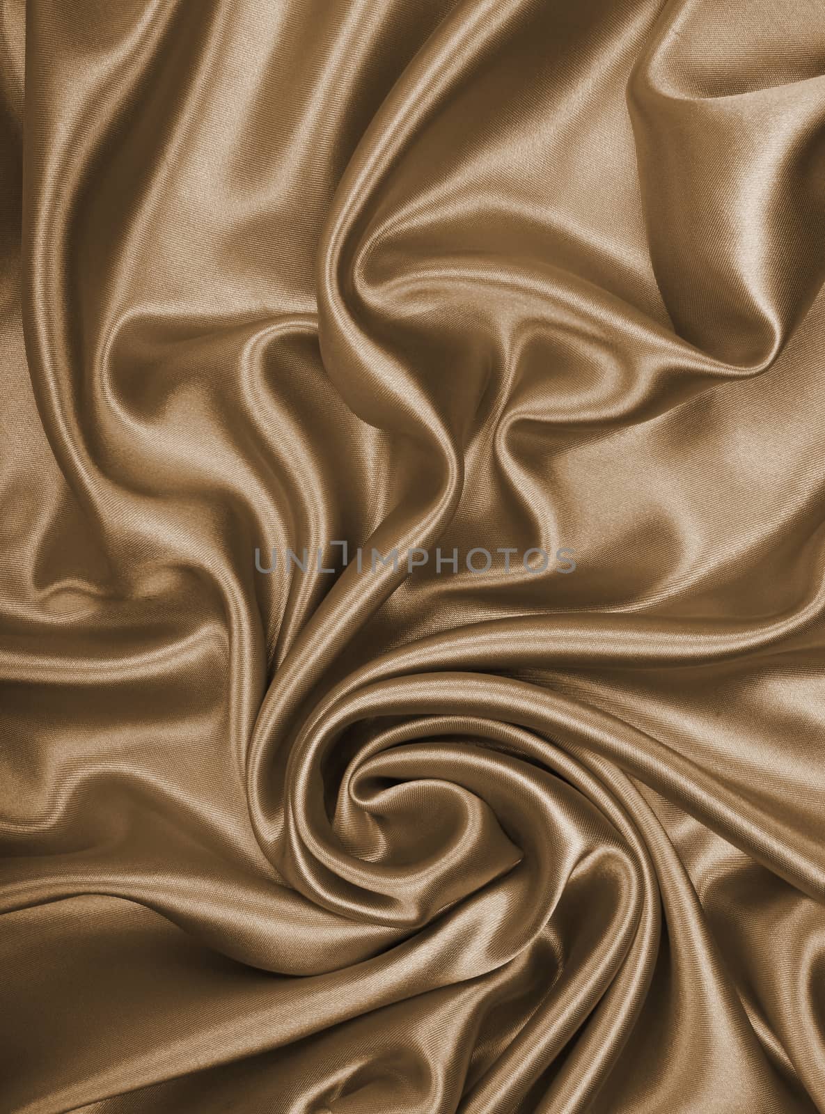 Smooth elegant golden silk or satin as background. In Sepia tone by oxanatravel