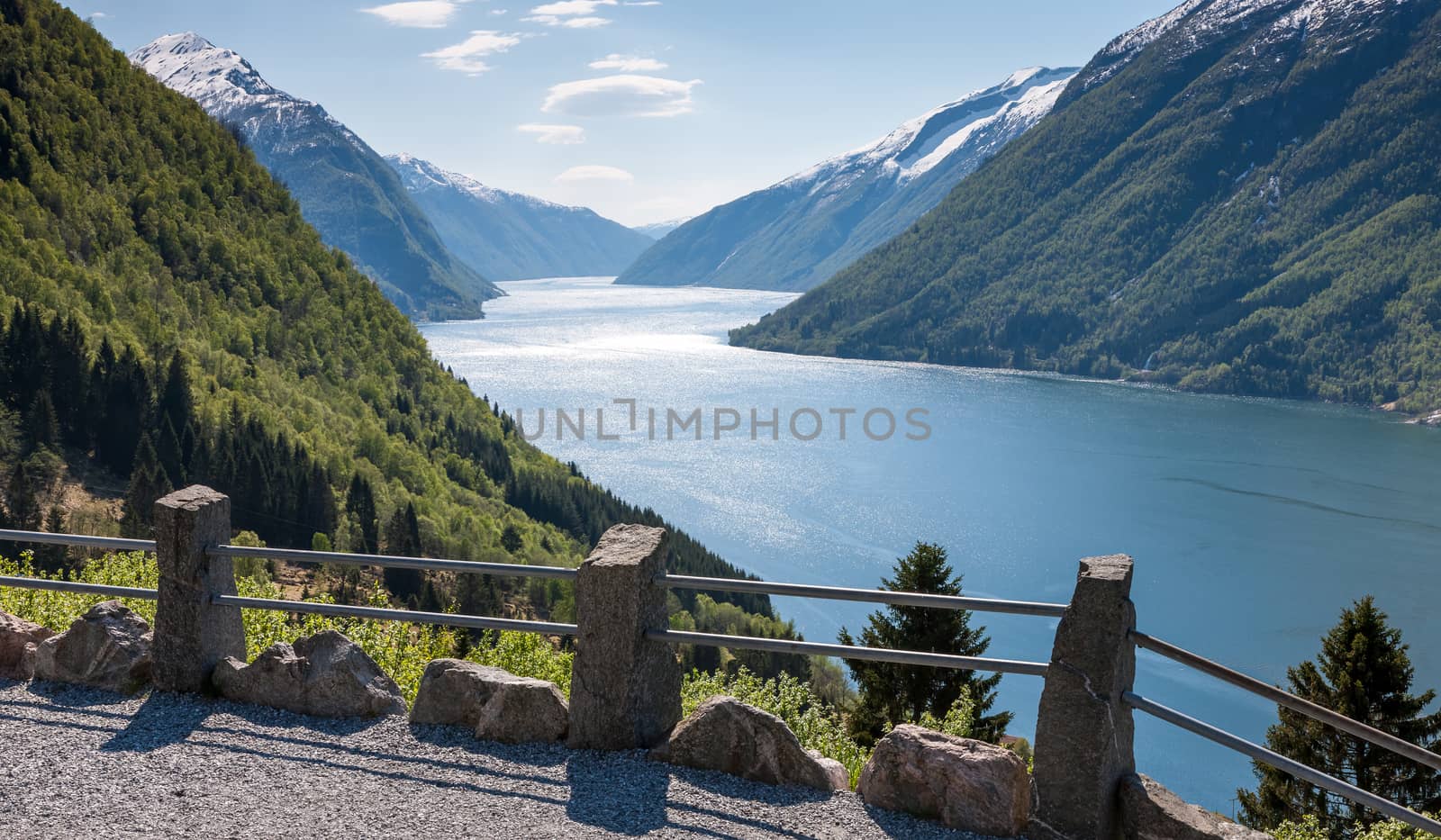 scenic landscapes of the Norwegian fjords. by master1305