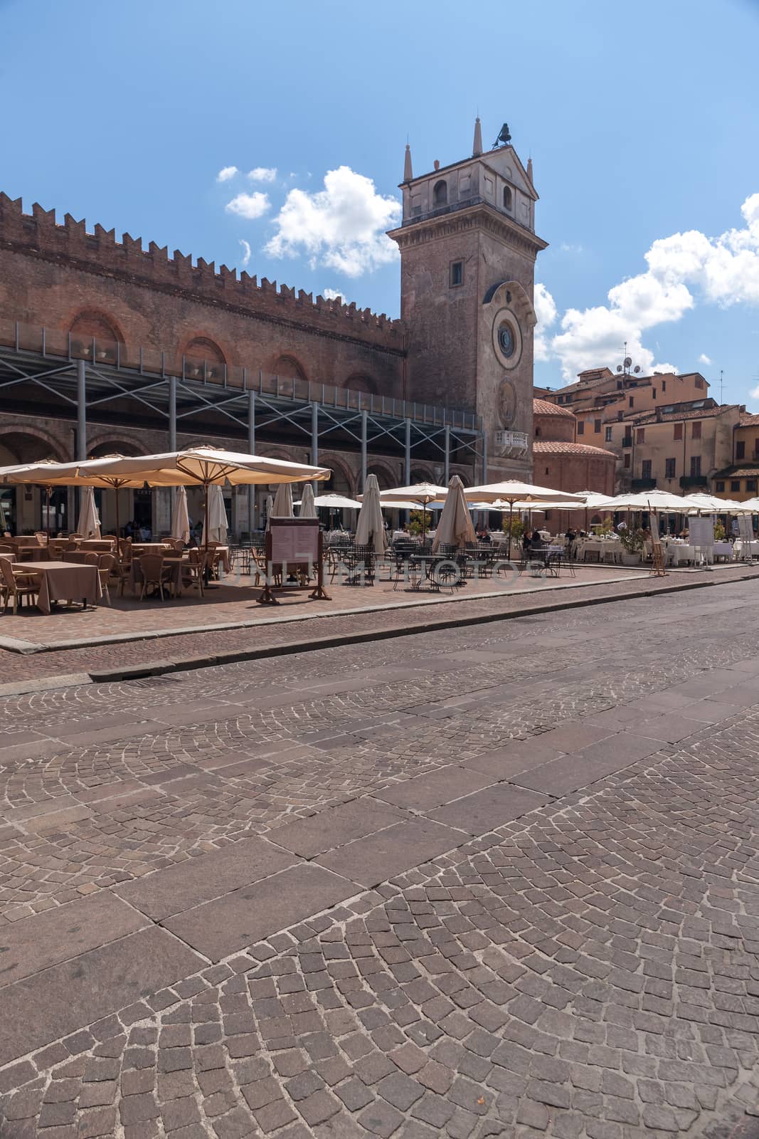 City center of the historic town of Mantua in Lombardy, Italy