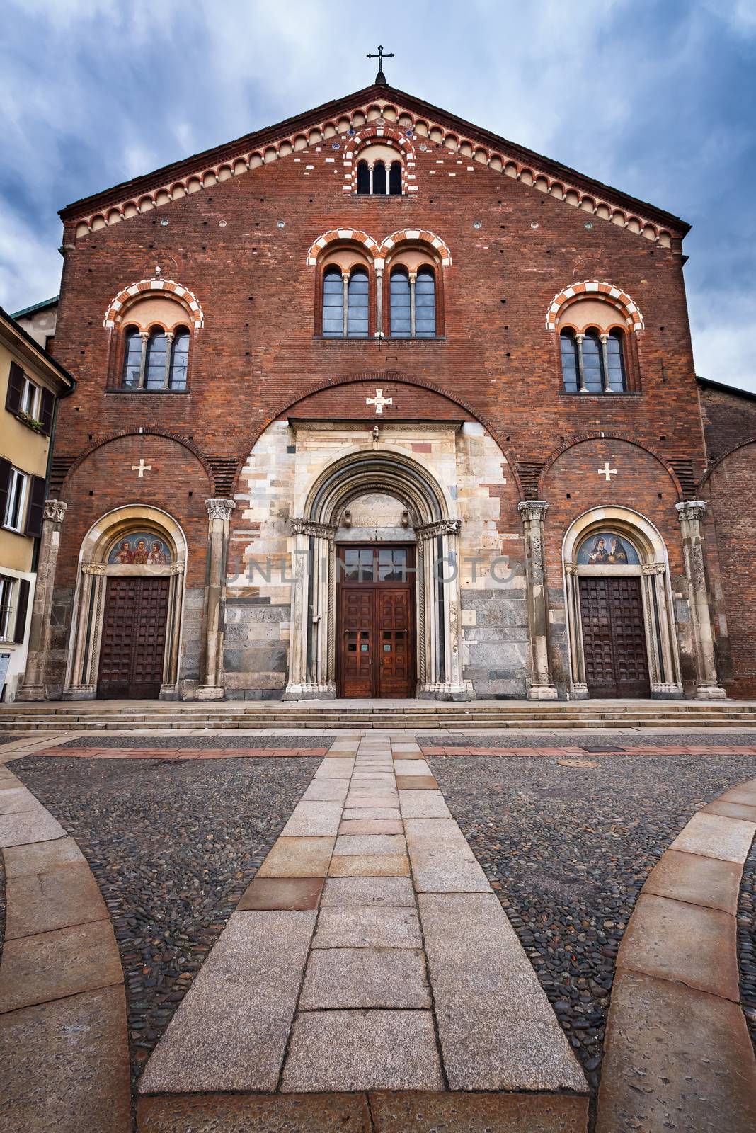 Basilica di San Simpliciano and Piazza San Simpliciano in Milan, by anshar