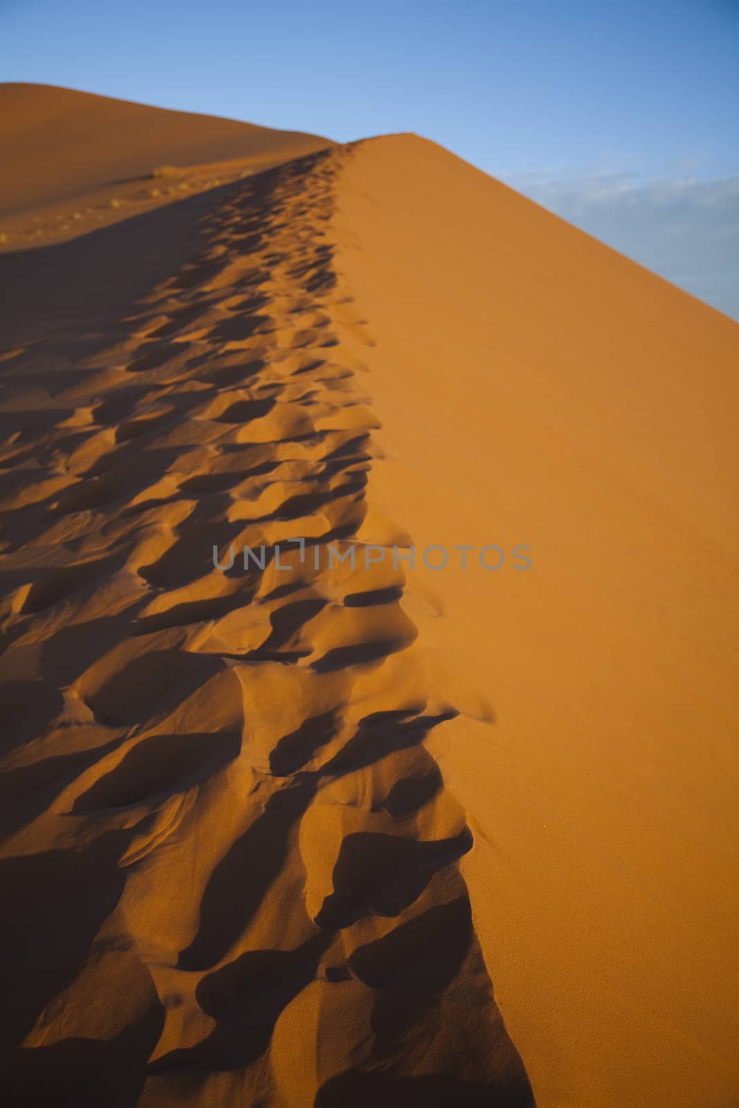 Dunes in Moroccan Sahara, colorful vibrant travel theme by JanPietruszka