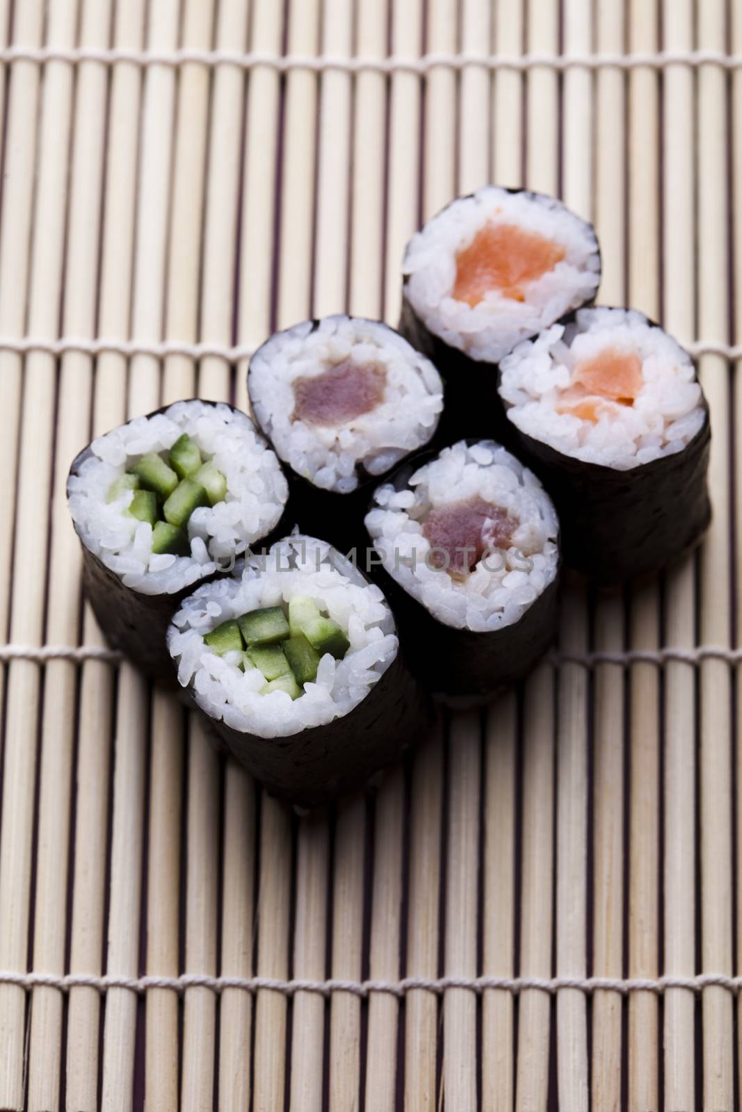 Sushi tasty traditional japanese food by JanPietruszka