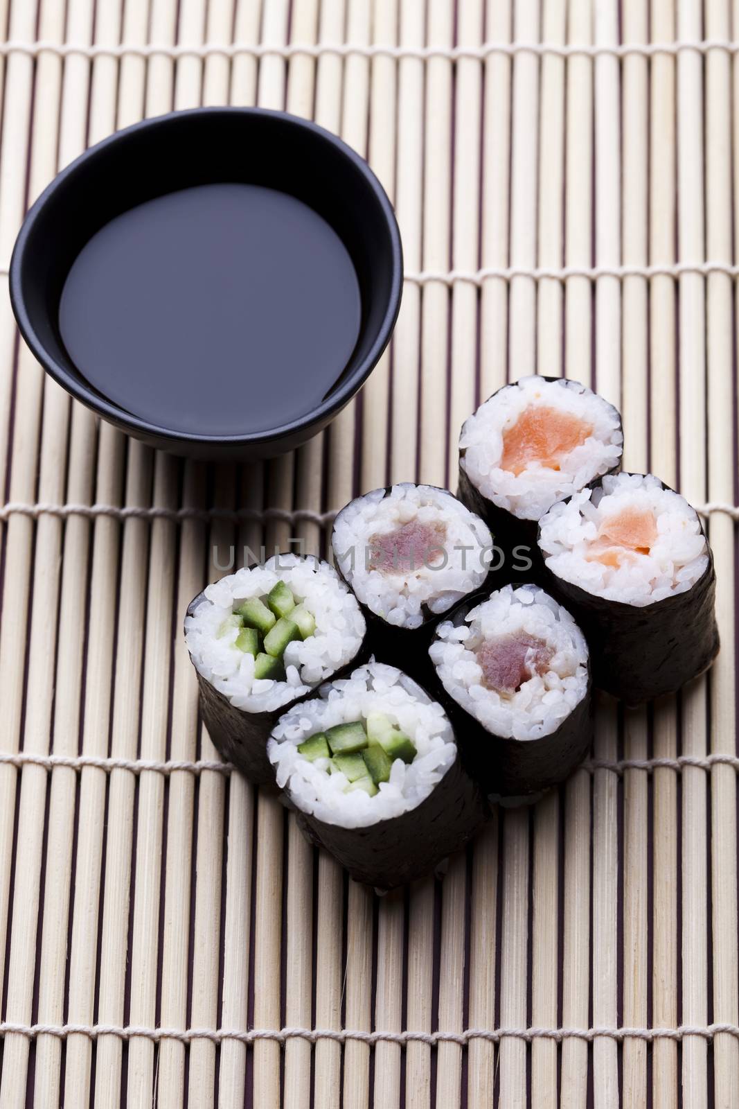 Sushi tasty traditional japanese food by JanPietruszka