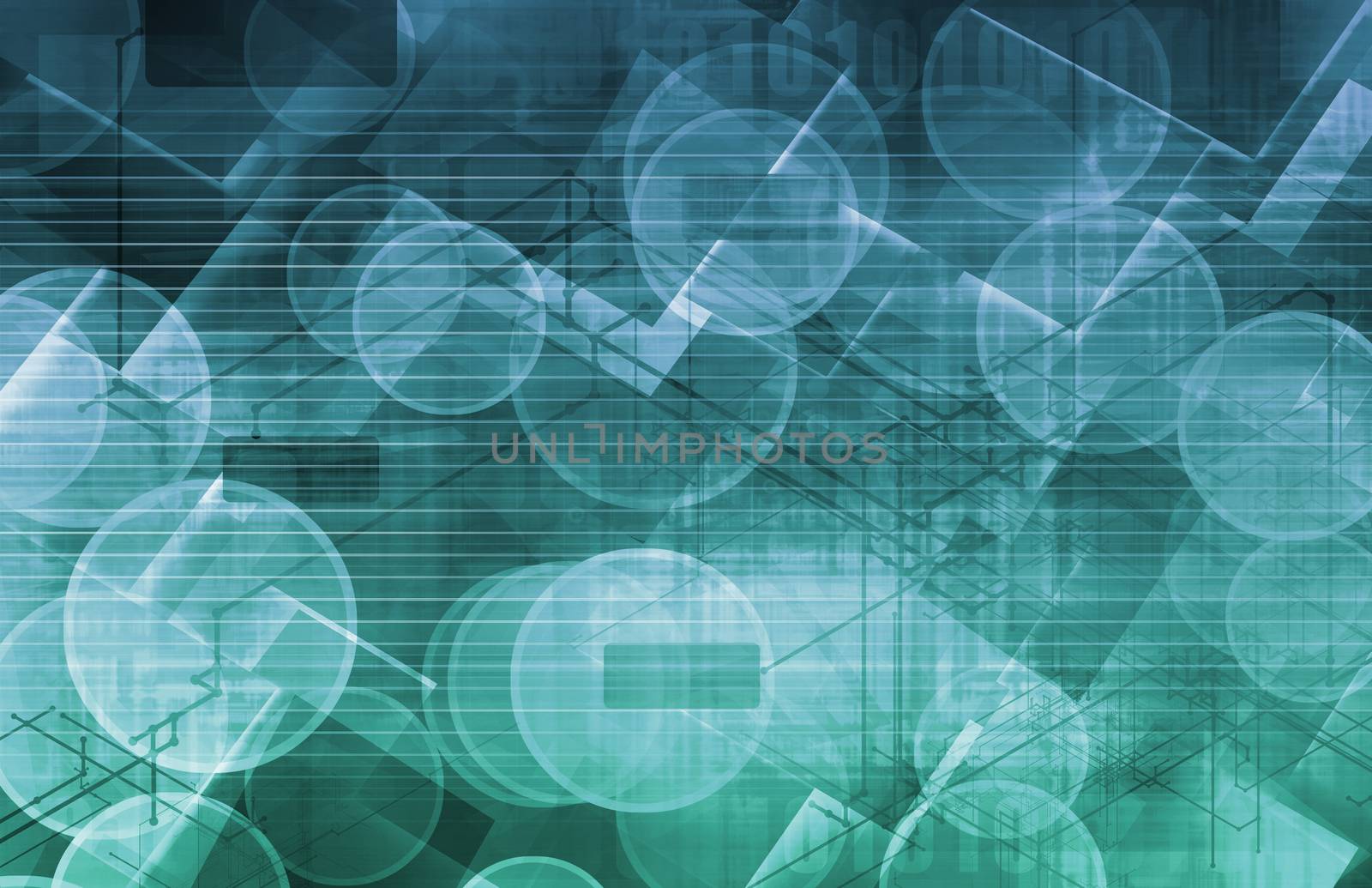 Science Background Abstract with Cells as Art
