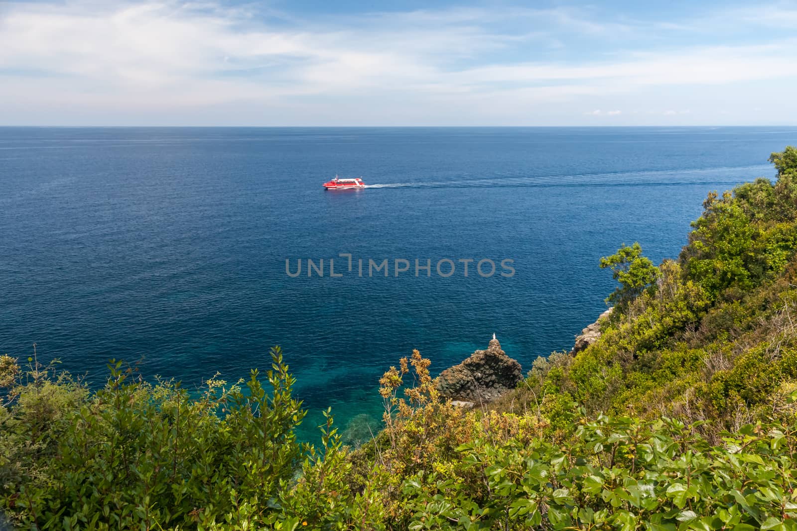 The Island of Elba, sea and rocks