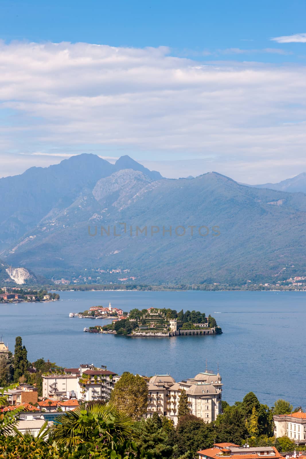 The splendid view of Lago Maggiore,  Italy. 