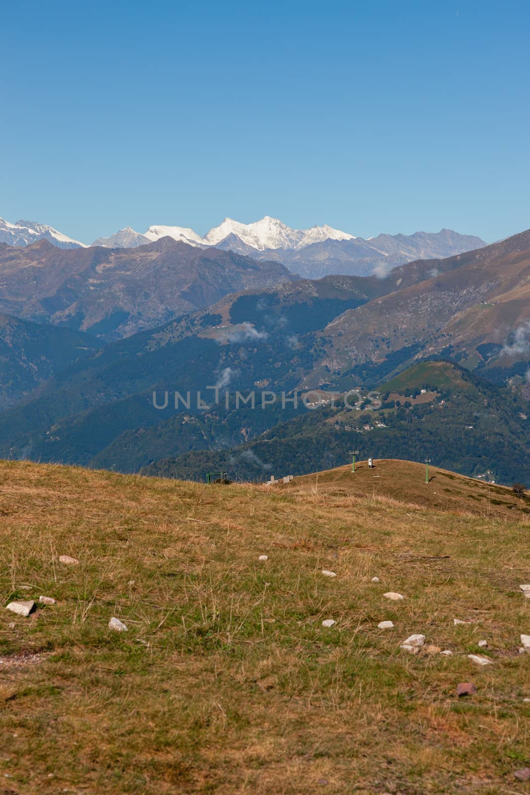 The mountain panorama near Lago Maggiore, Italy