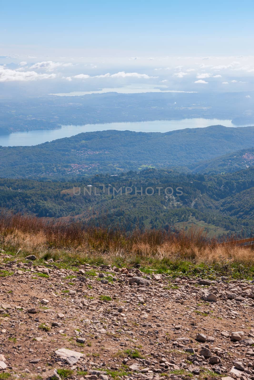 The mountain panorama near Lago Maggiore, Italy