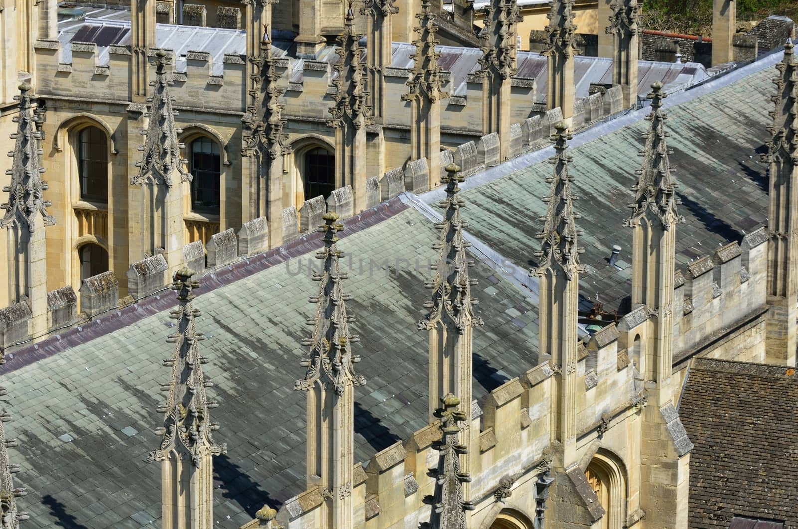 Church Roof tops Oxford
