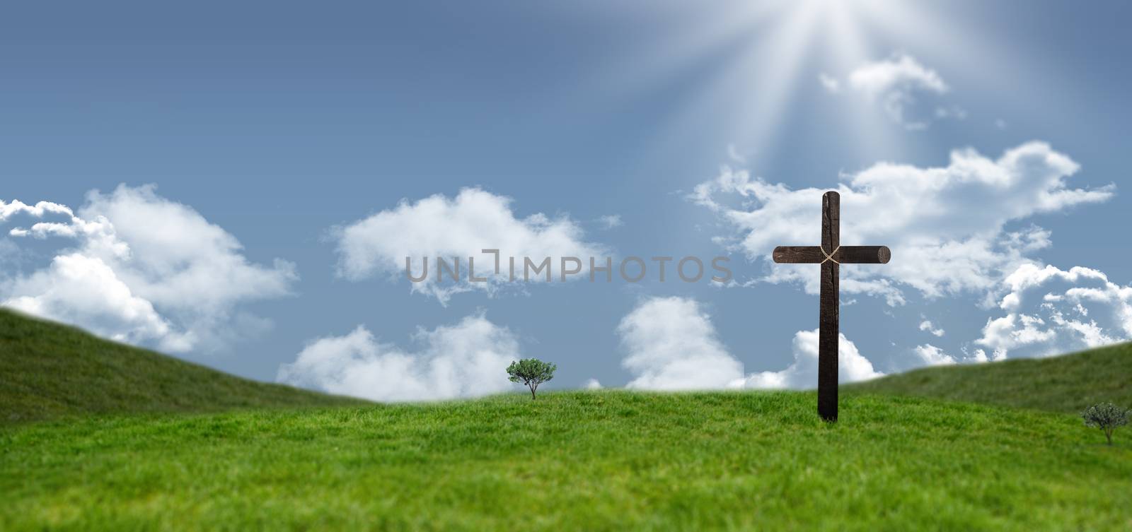 Cross against sky