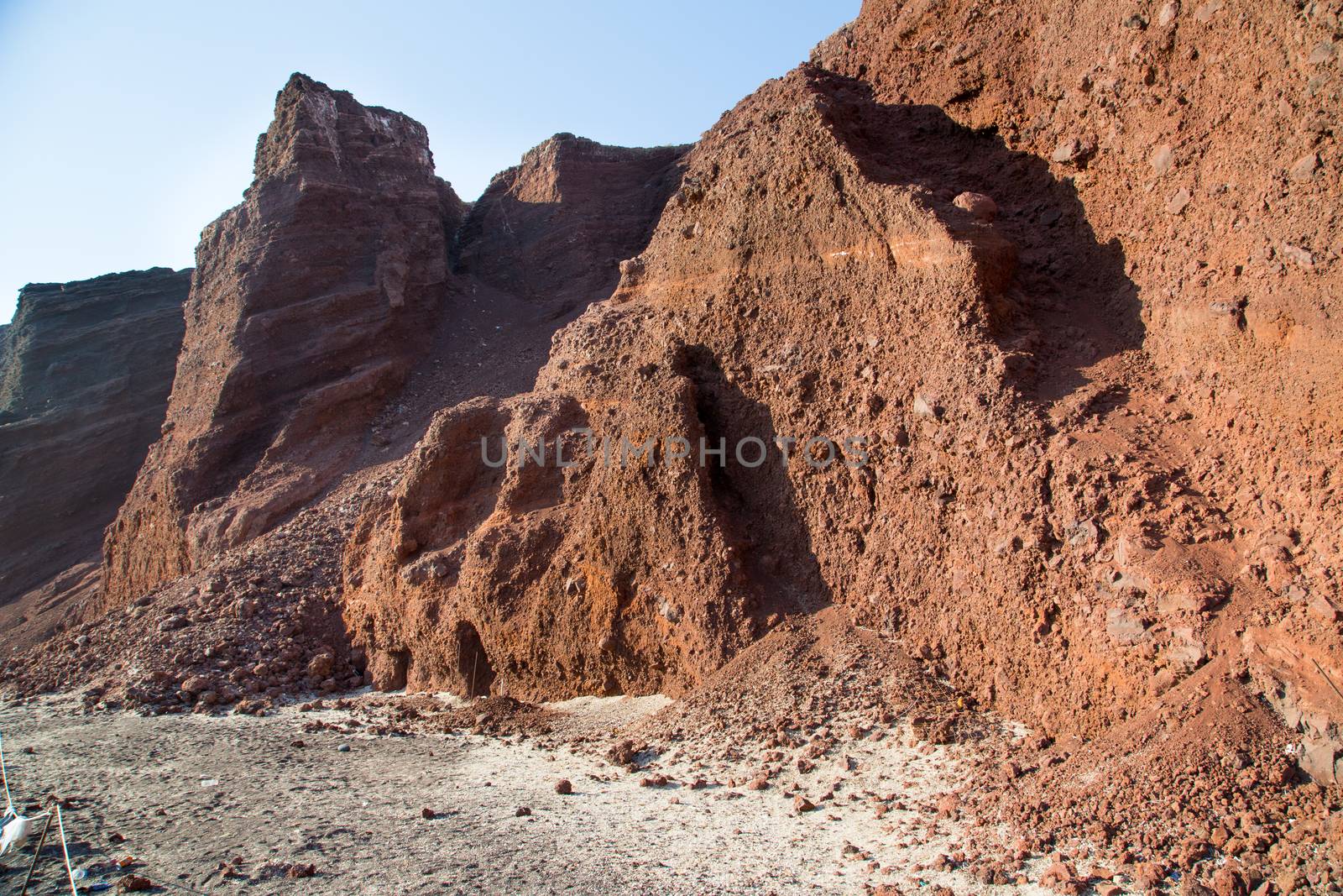 Red Beach in Akrotiri, Santorini island, Greece