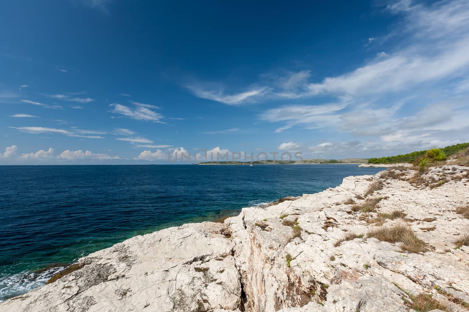 The Wild beach in Pula, Croatia, Europe