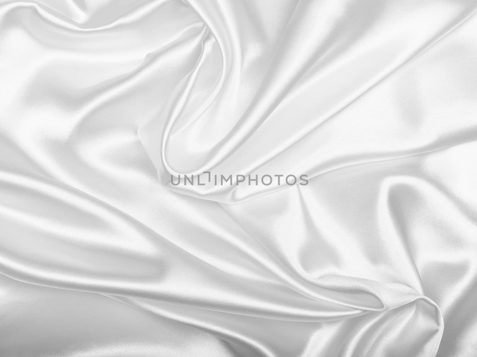 Smooth elegant white silk or satin as wedding background by oxanatravel