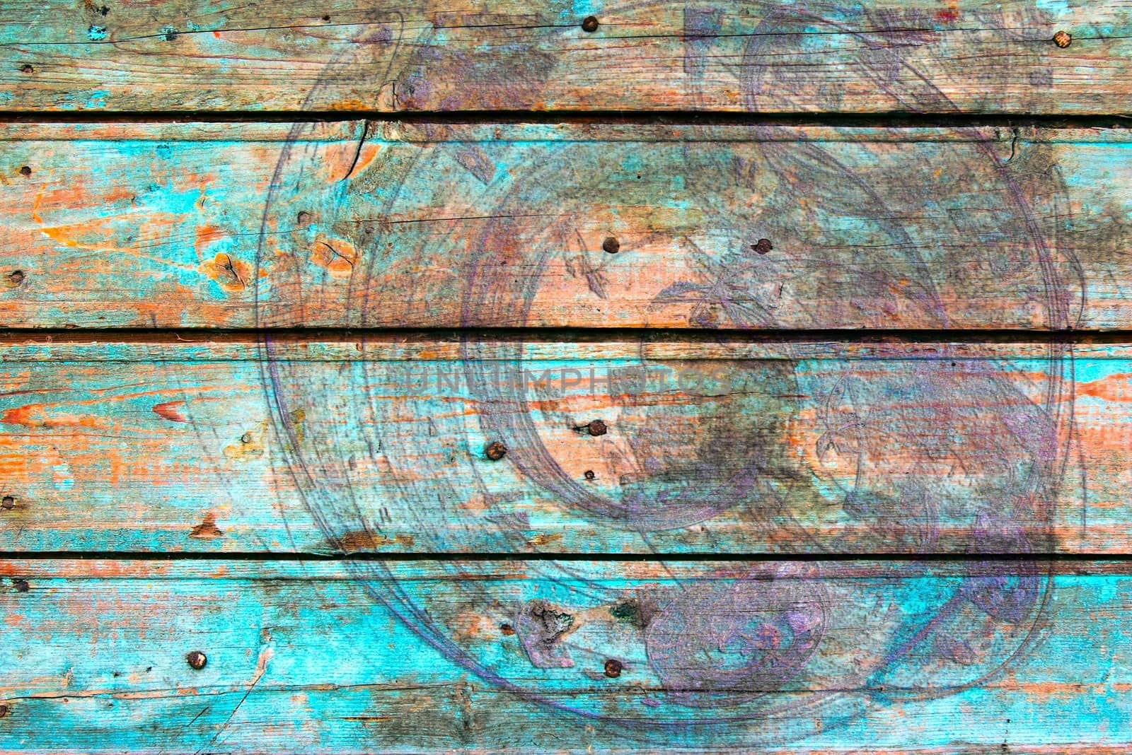 fence weathered wood background by H2Oshka