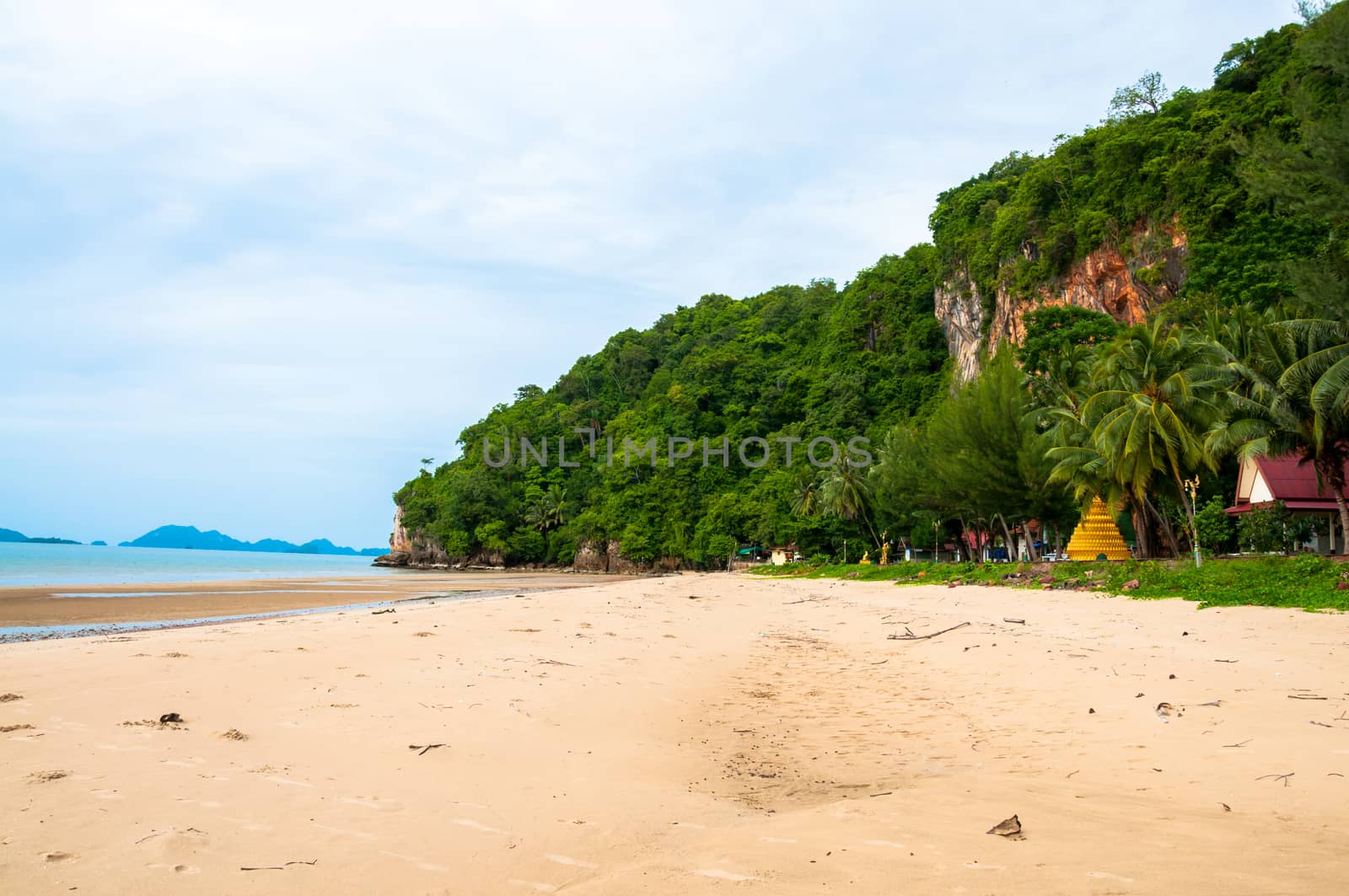 Beautiful view of beach with nature background of seascape