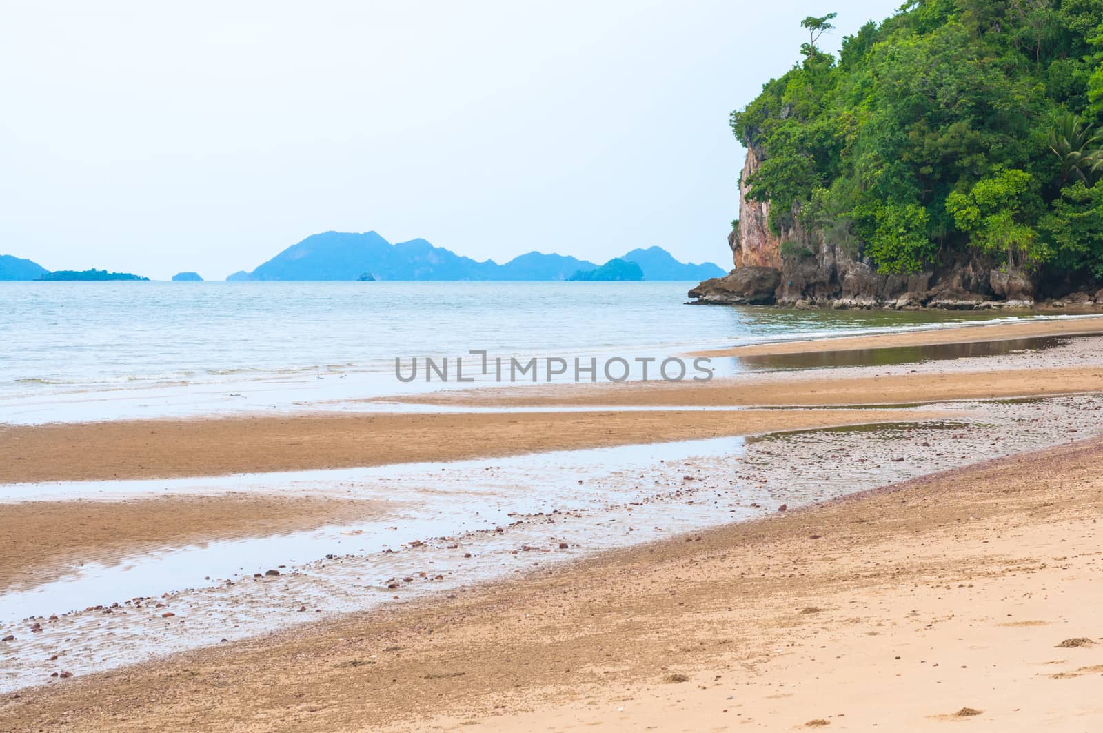 Beautiful view of beach with nature background of seascape
