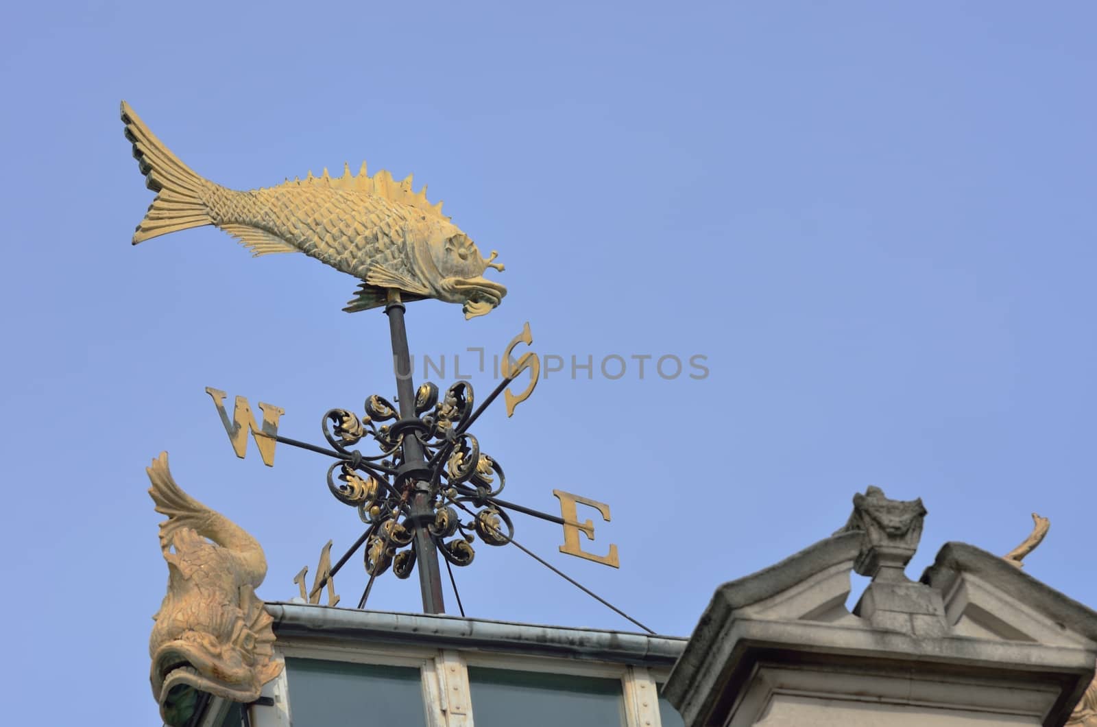 Fish weather vane Billingsgate