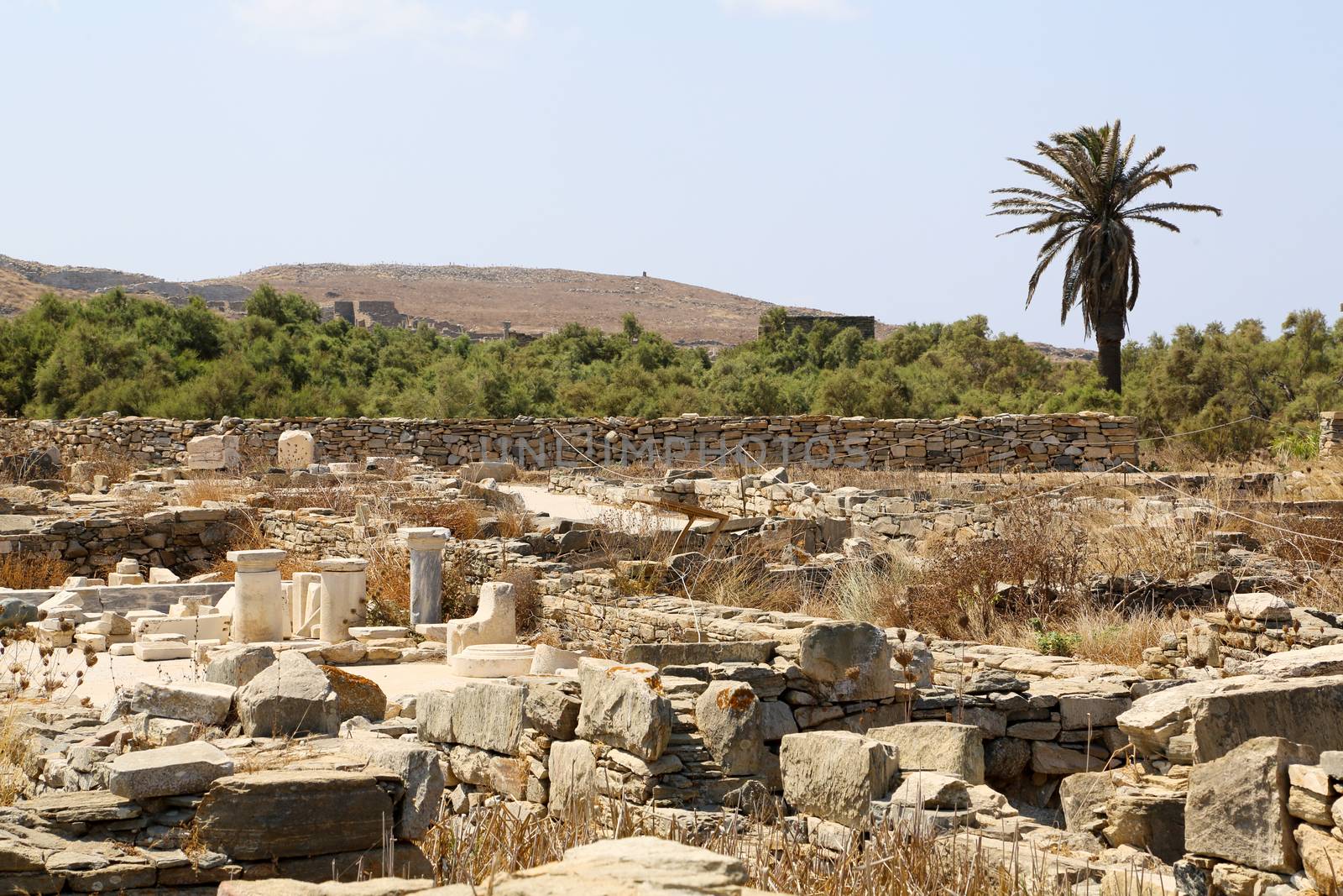 The island of Delos: an important archaeological site in Greece