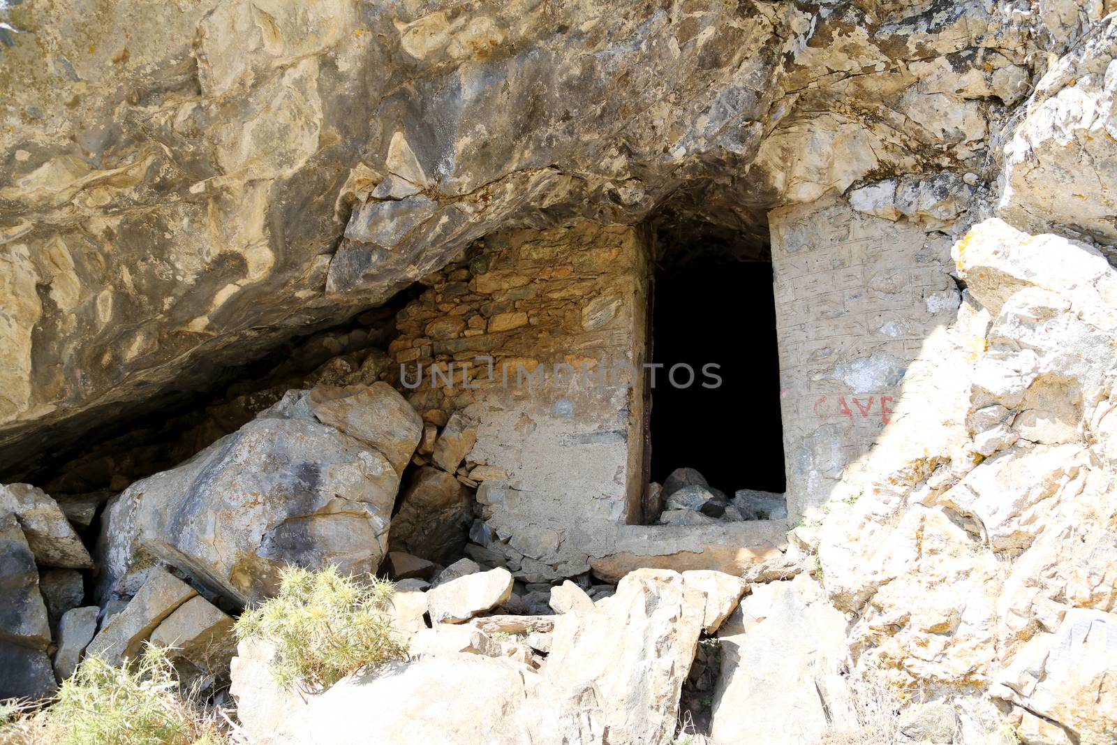 The cave of Zeus at the Naxos Island
