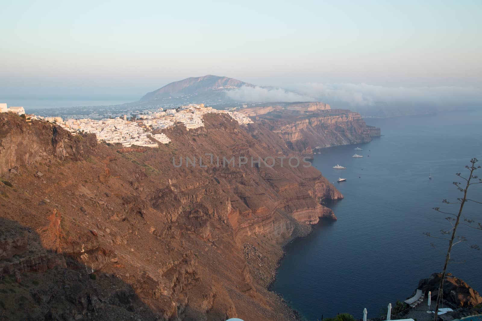 The beautiful city of Imerovigli at Santorini