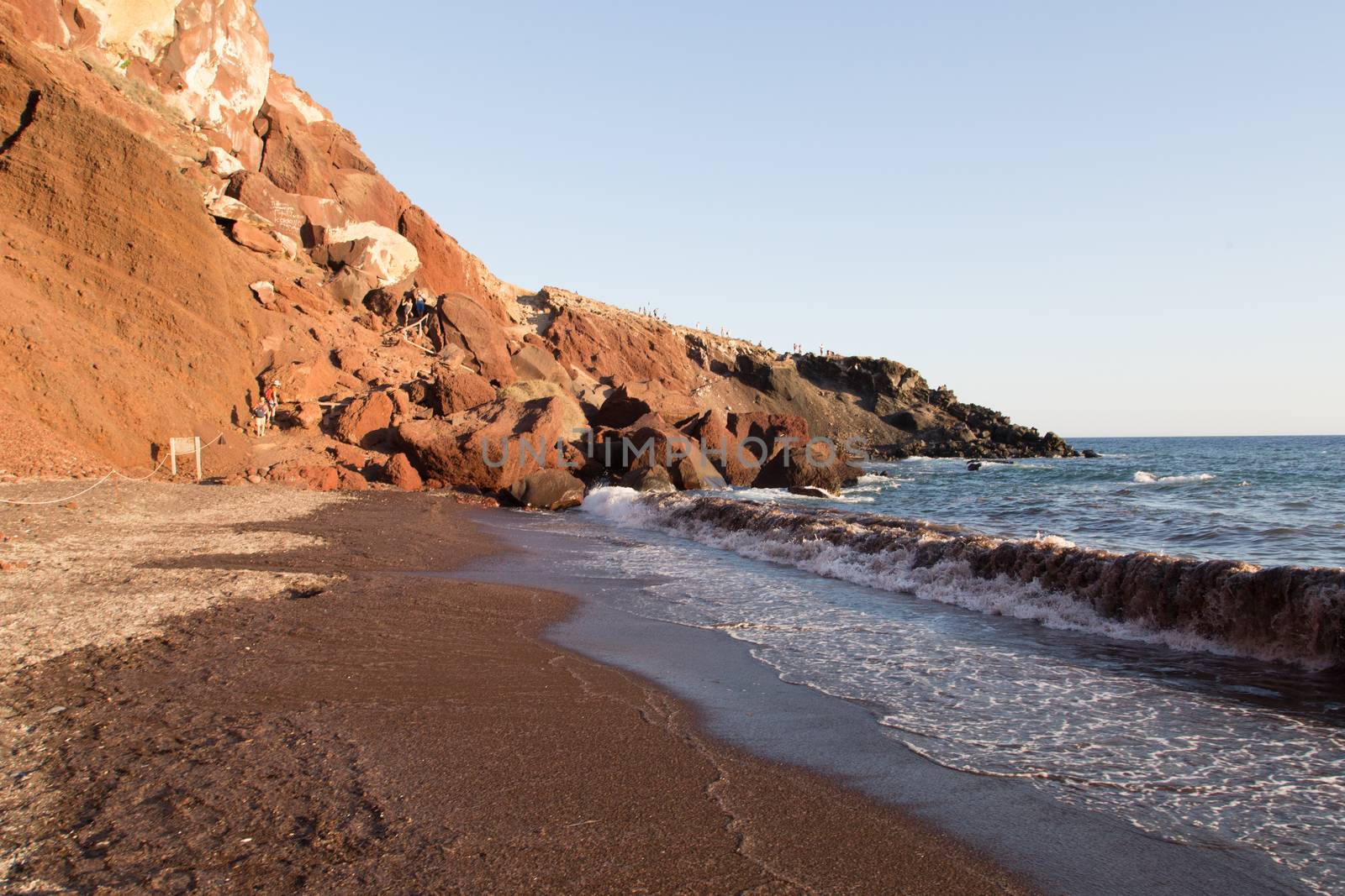 Red Beach in Akrotiri, Santorini island, Greece