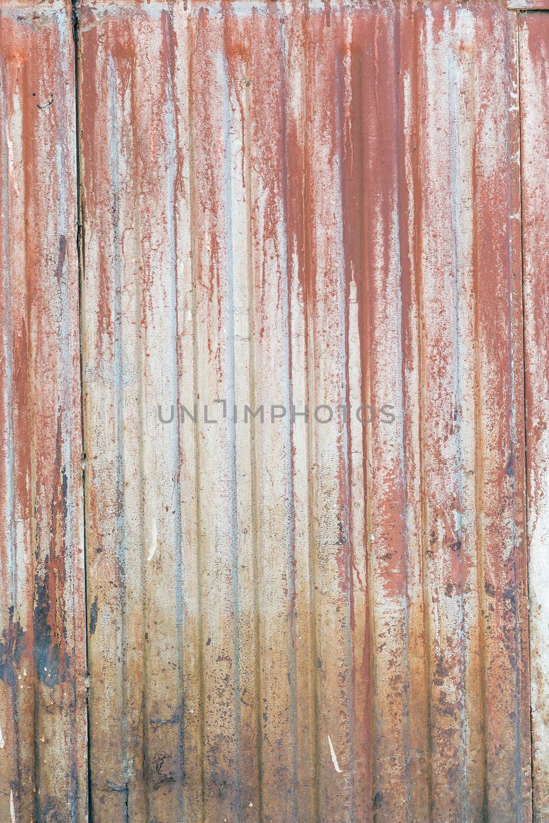 old grunge rusty zinc wall  by anelina