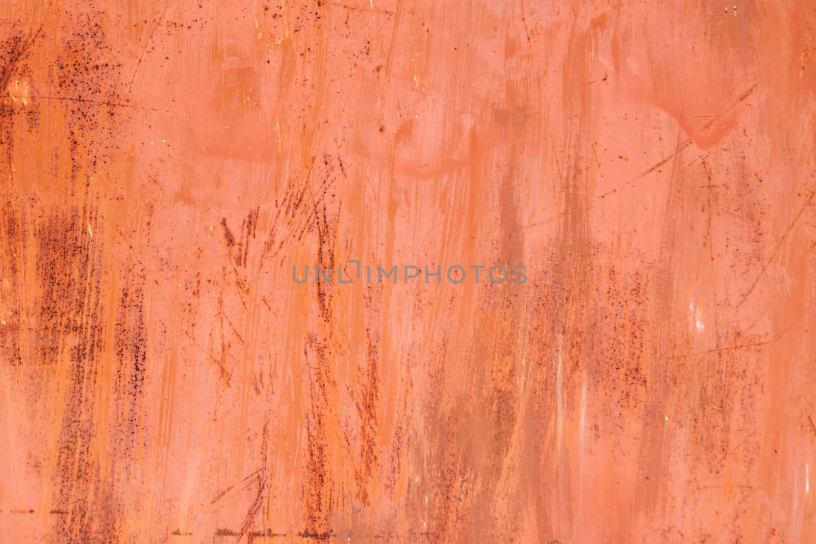 red rusty surface with peeling  paint by Chechotkin