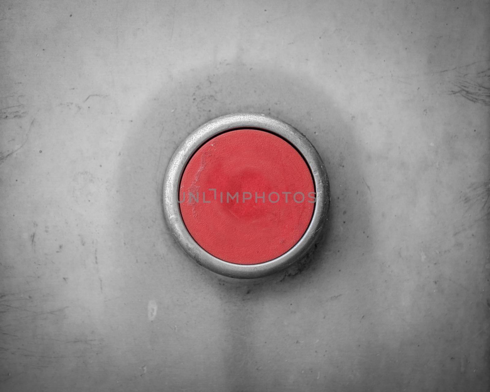 Retro Red Blank Industrial Button by mrdoomits