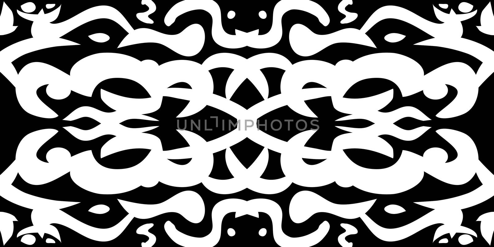 Black and White Wallpaper Pattern by TheBlackRhino