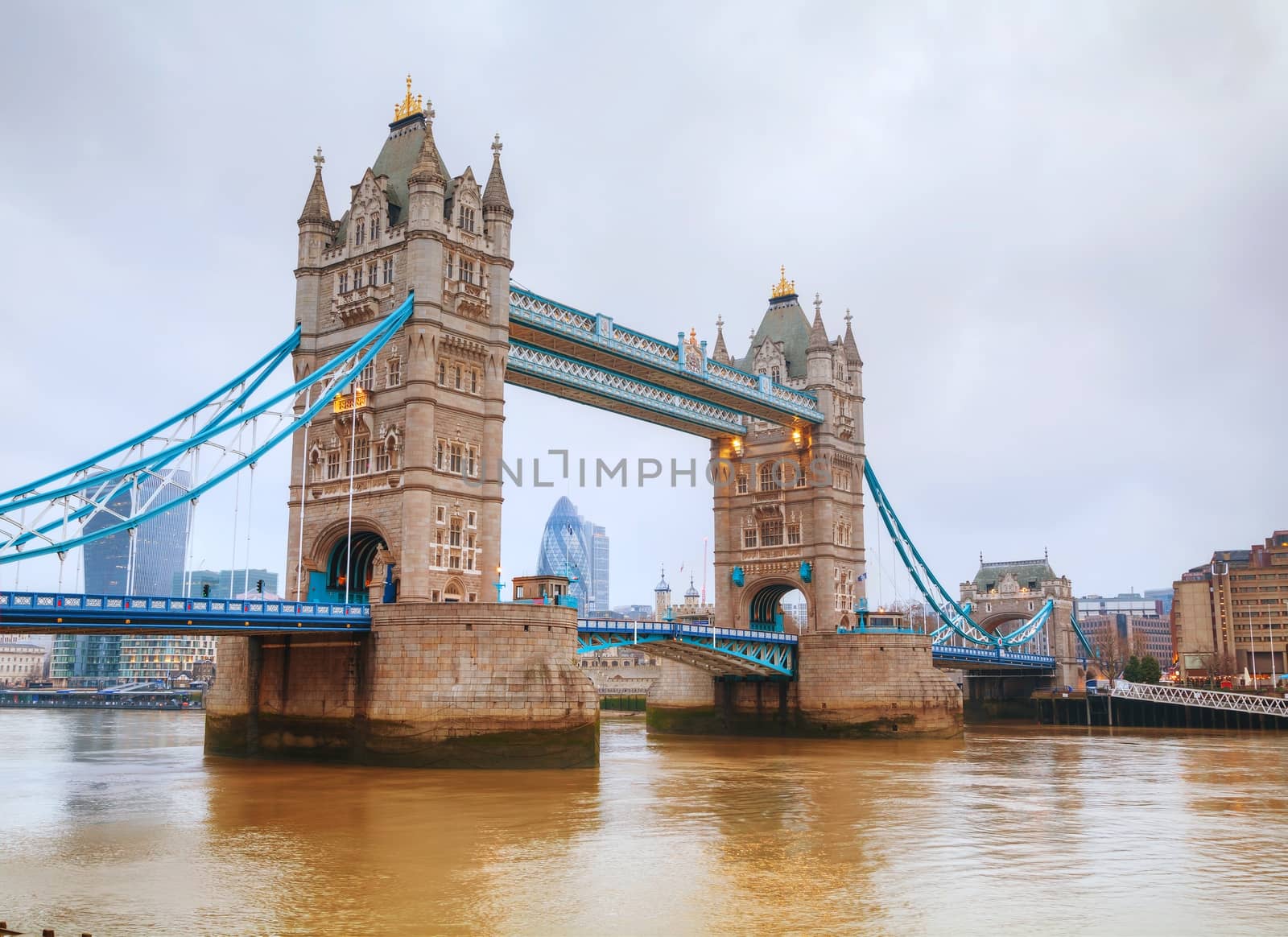 Tower bridge in London, Great Britain in the morning