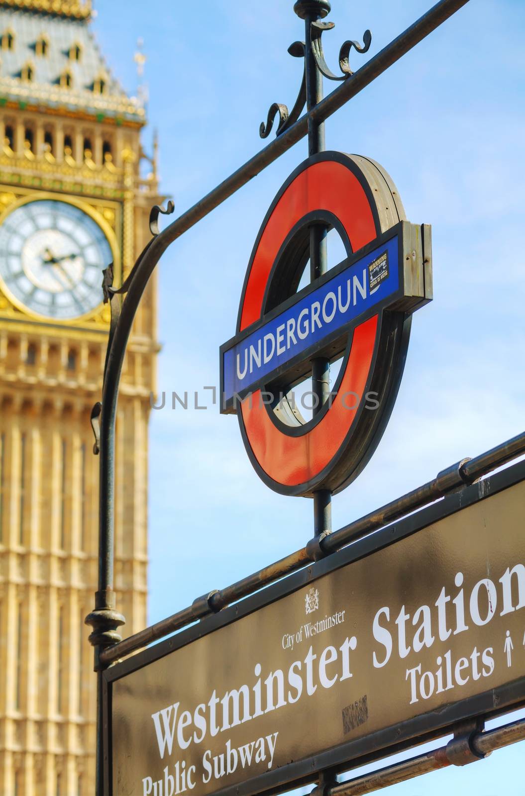 London underground station sign by AndreyKr