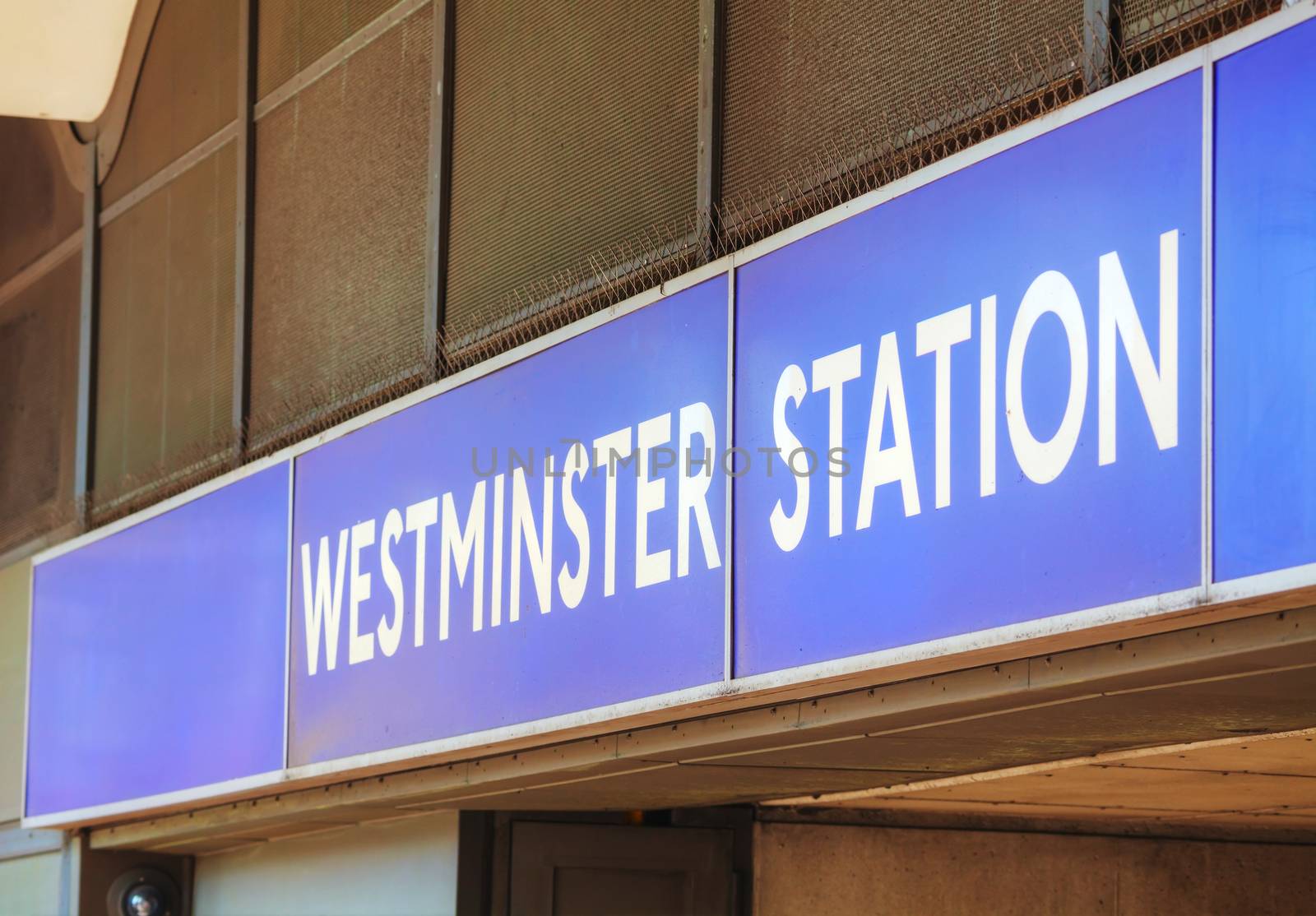 London Westminster underground station sign by AndreyKr