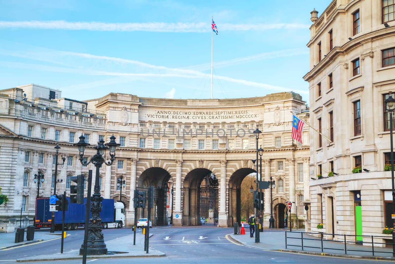 Admiralty Arch near Trafalgar Square in London by AndreyKr