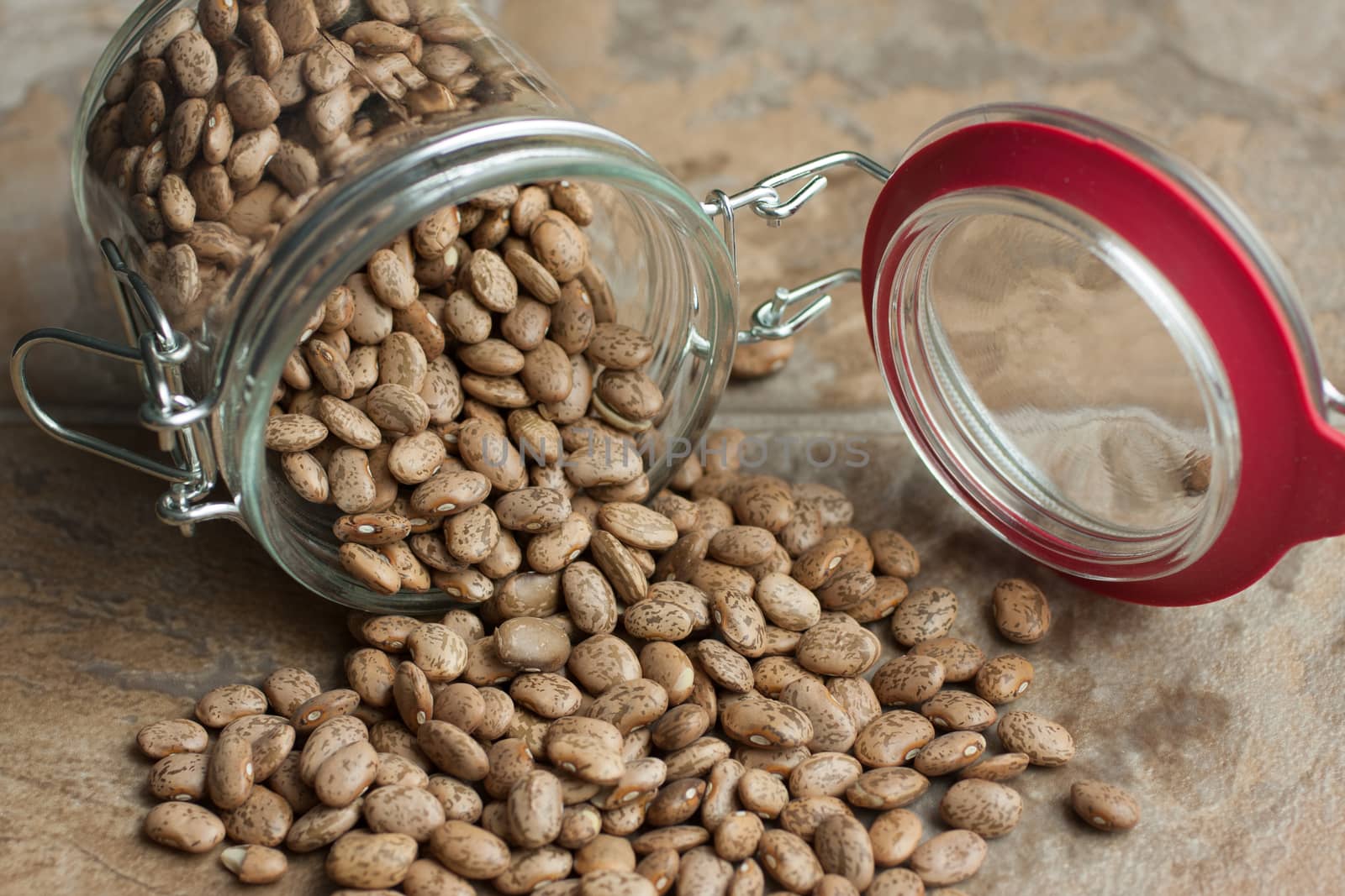 Pinto Beans in a jar by SouthernLightStudios