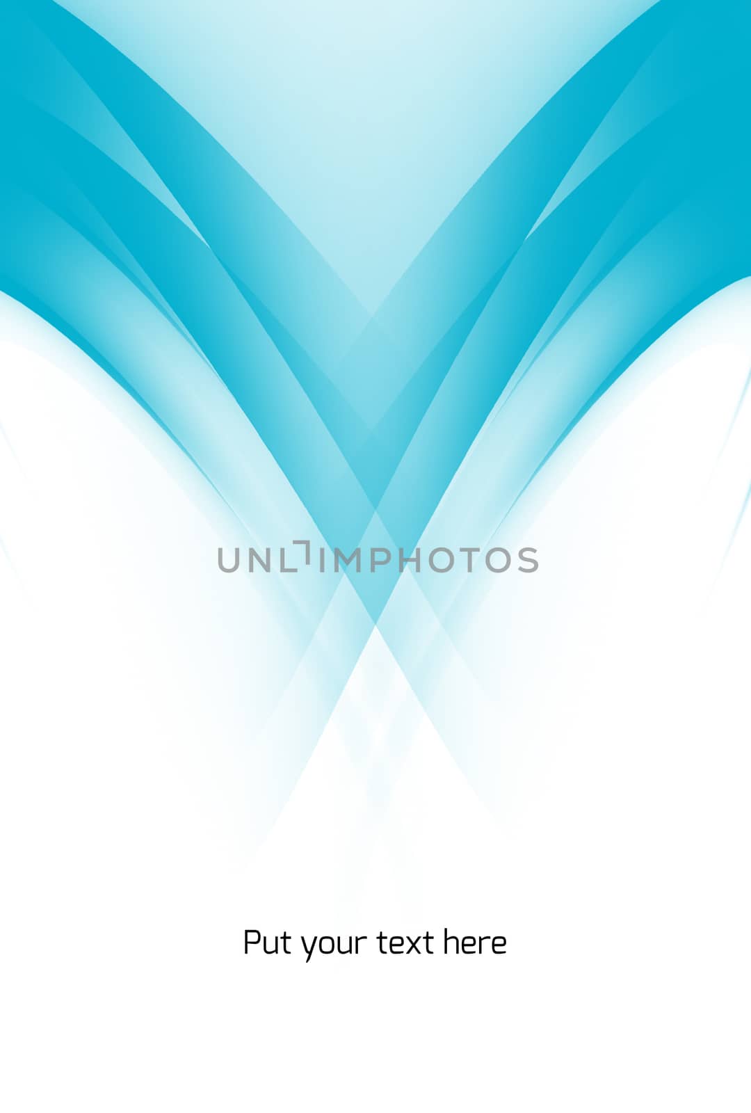 Simple blue background with curves.