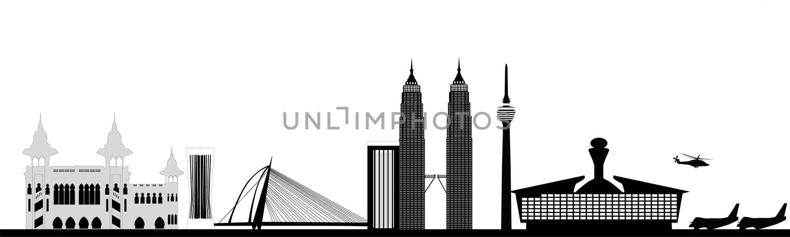 kuala lumpur capital city malaysia city skyline