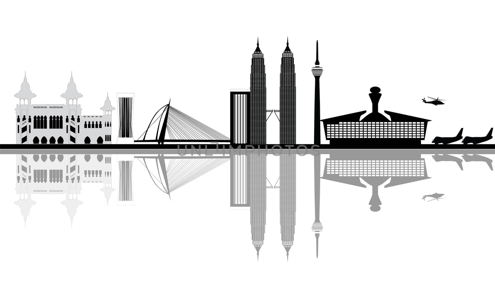 kuala lumpur capital city malaysia city skyline by compuinfoto