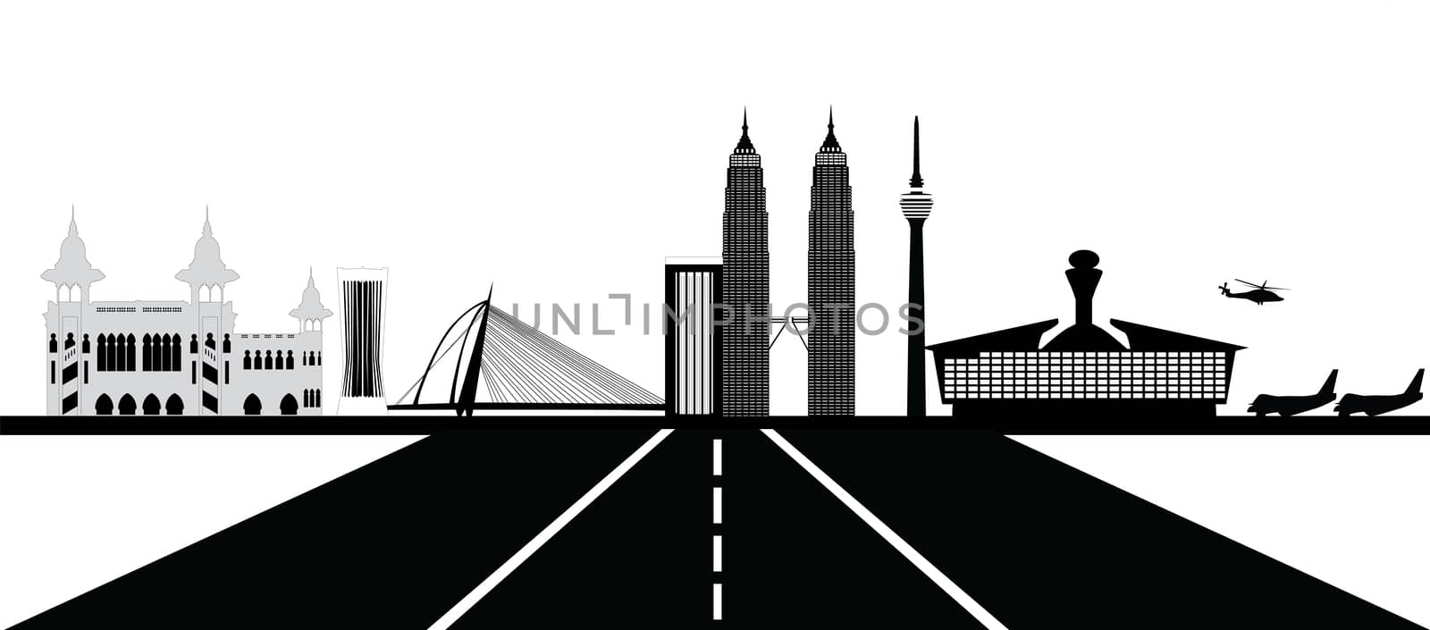 kuala lumpur capital city malaysia city skyline by compuinfoto