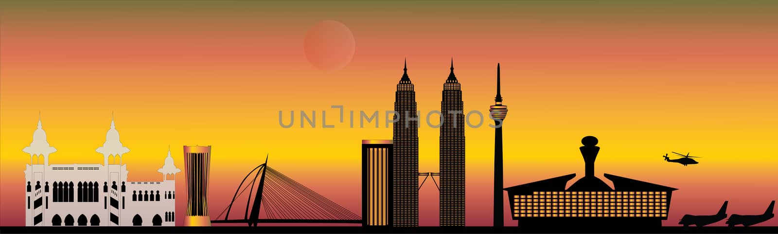 kuala lumpur capital city malaysia city skyline by compuinfoto