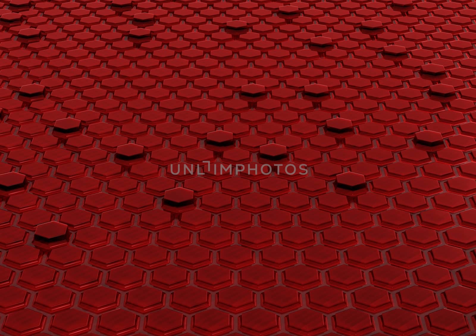 Abstract honeycomb background 3d illustration or backdrop.