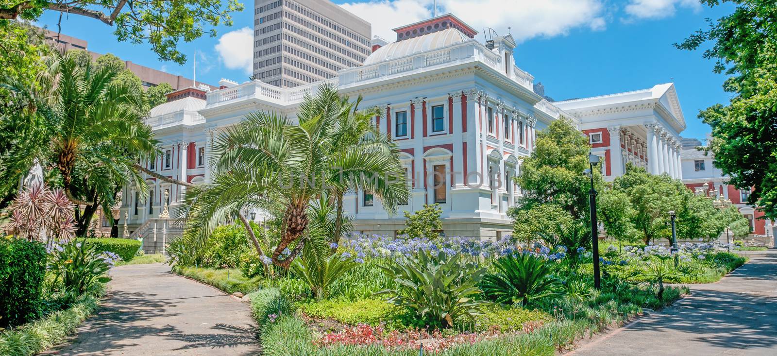 The Parliament buildings in Cape Town, South Africa were completed in 1885