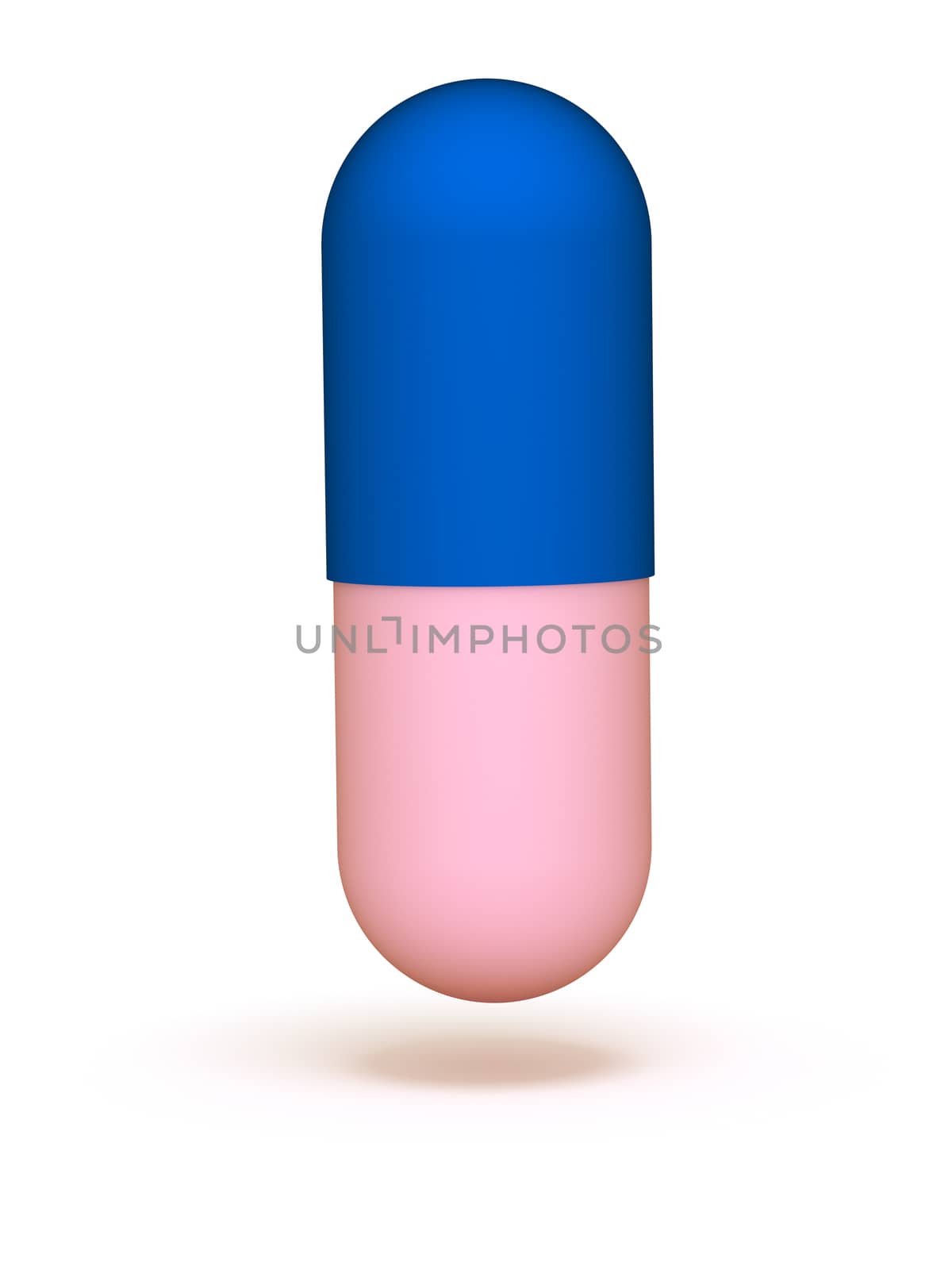 Medicine concept. Pill isolated on white background