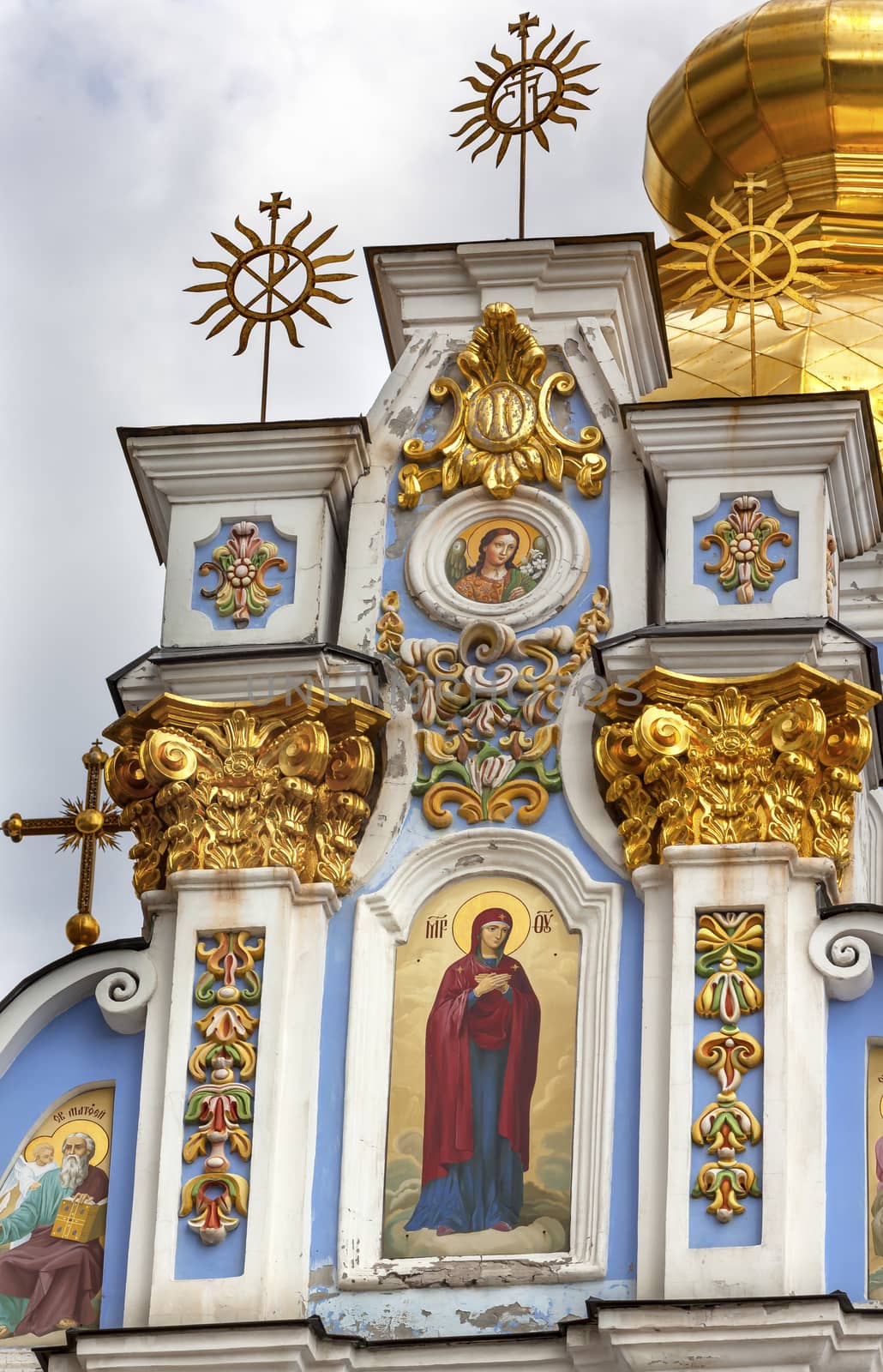 Saint Michael Monastery Cathedral Saint Barbara Painting Facade  by bill_perry