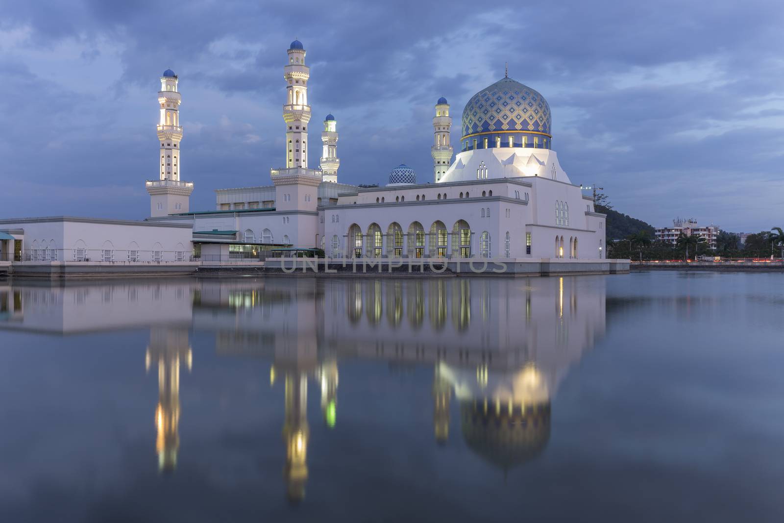 The Kota Kinabalu City Mosque is the second main mosque in Kota Kinabalu, Sabah, Malaysia, after State Mosque in Sembulan. As of June 2014 the head imam is Datuk Hajji Mokhtar Rapok.