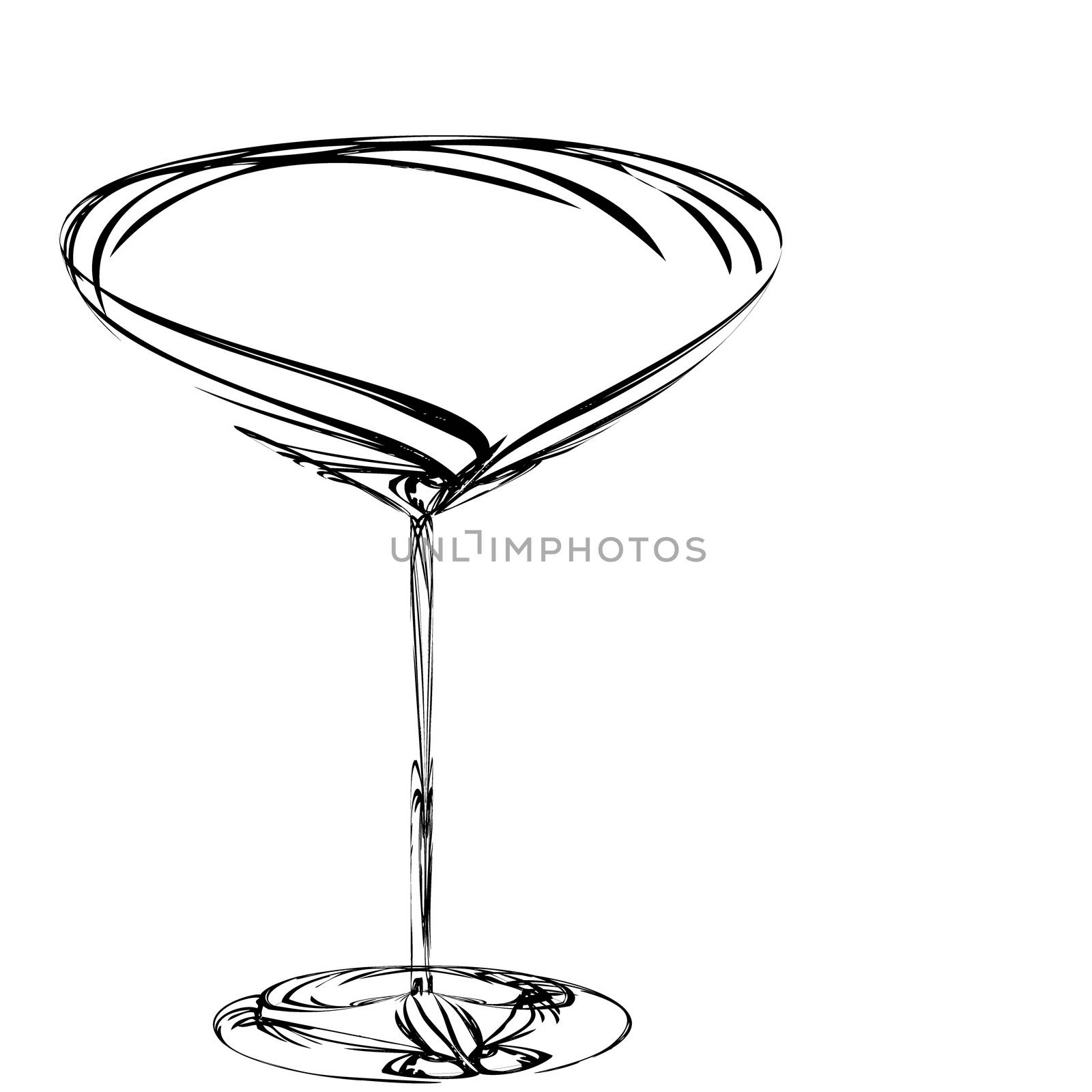 The stylized wine glass for fault  by H2Oshka