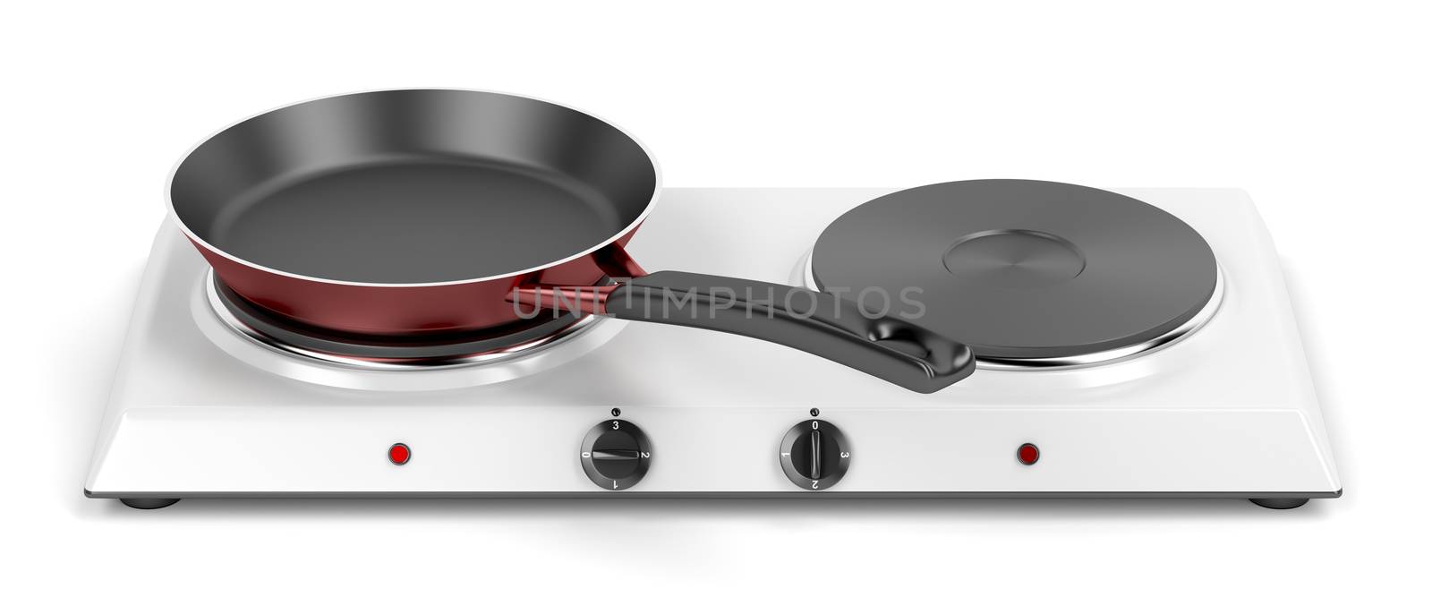 Double hot plate and frying pan by magraphics