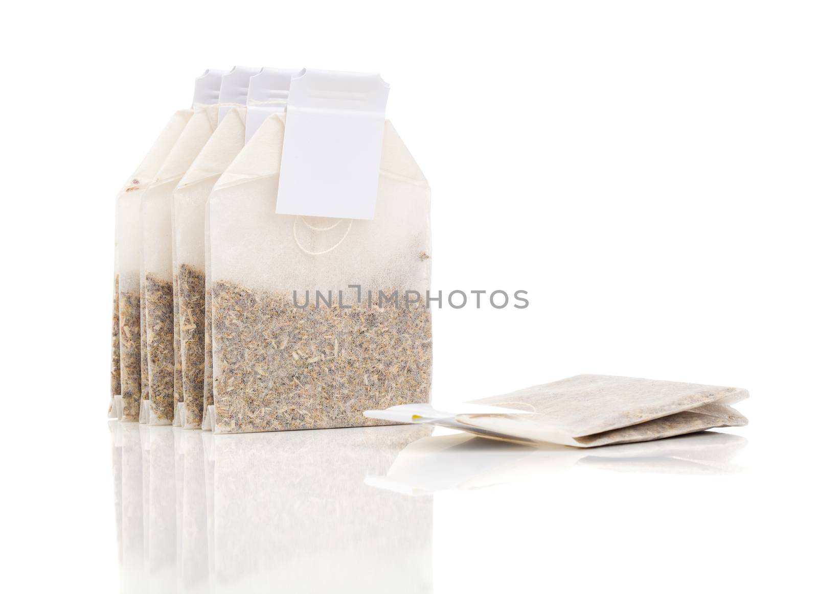 Tea Bags , isolated on white background