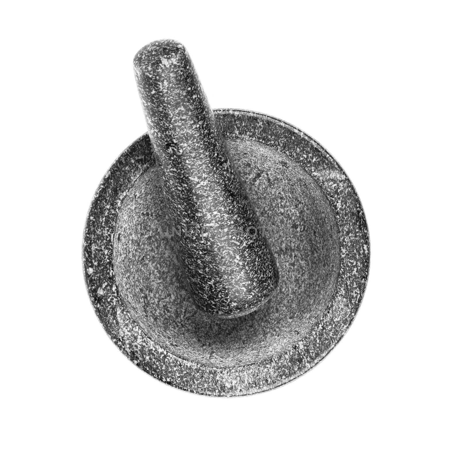 Mortar and Pestle Isolated on a White Background by motorolka