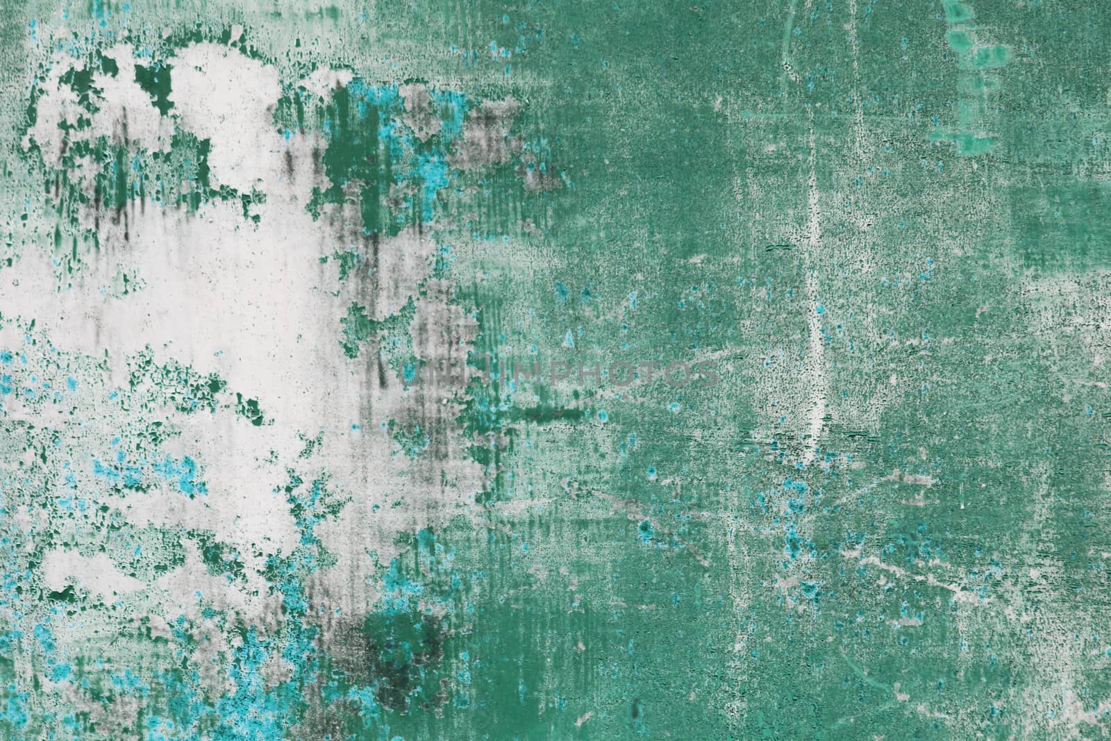 scratched green metal surface by Chechotkin